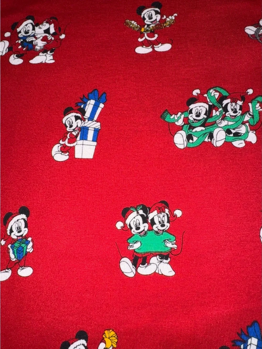 Gap Disney Mickey Mouse and Minnie Toddler Holiday Pajamas 2T